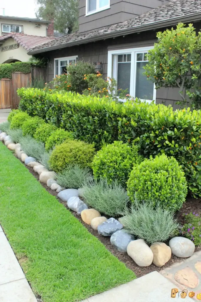 33 Privacy Fence Ideas That Make Your Yard Feel More Peaceful 9 Mixed shrubs and bushes forming an informal natural hedge privacy border