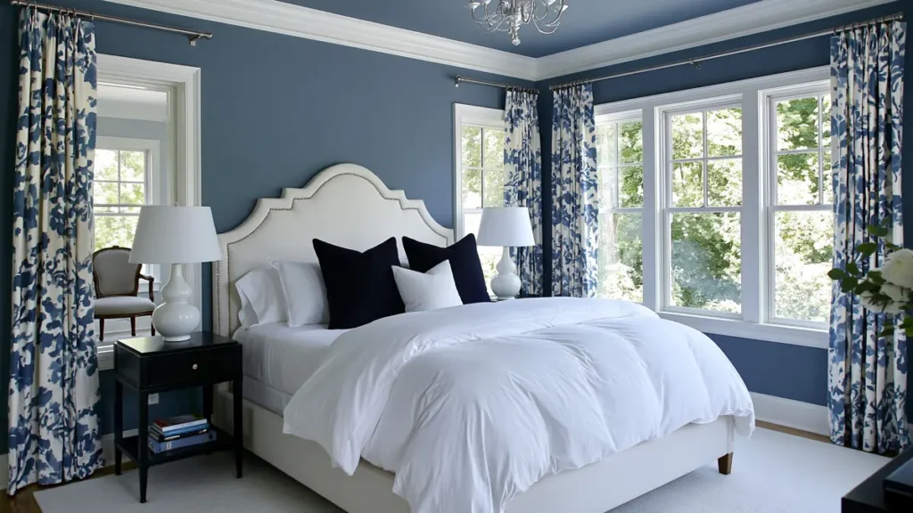 Navy blue interior paint ideas