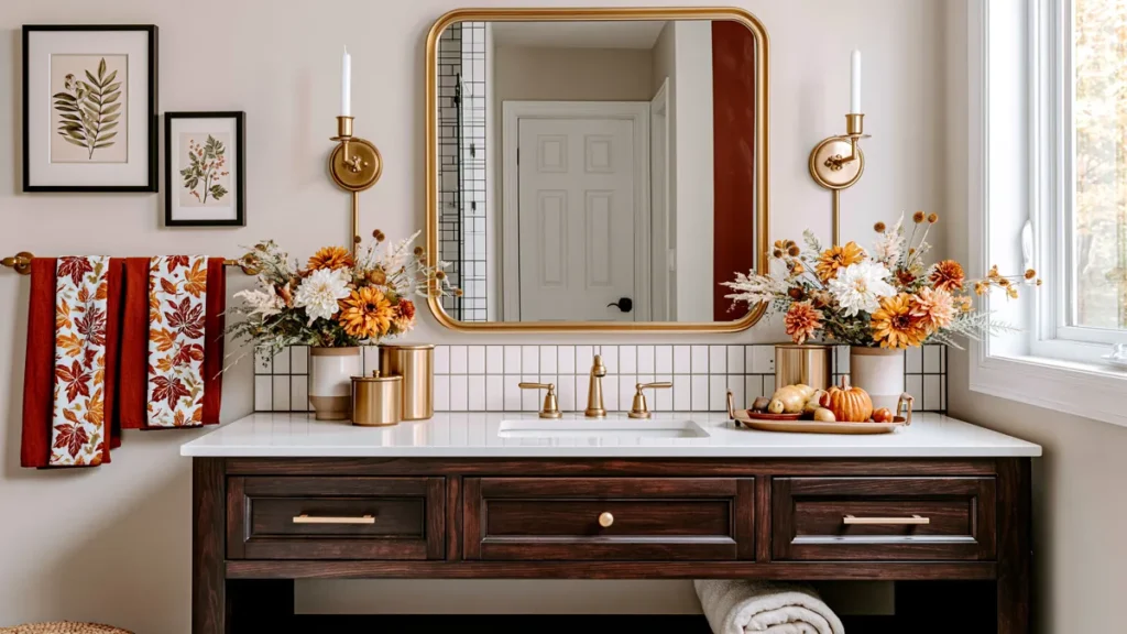 18 Cozy Fall Bathroom Decor Ideas for a Warm Seasonal Refresh 20 Fall Bathroom Decor Ideas