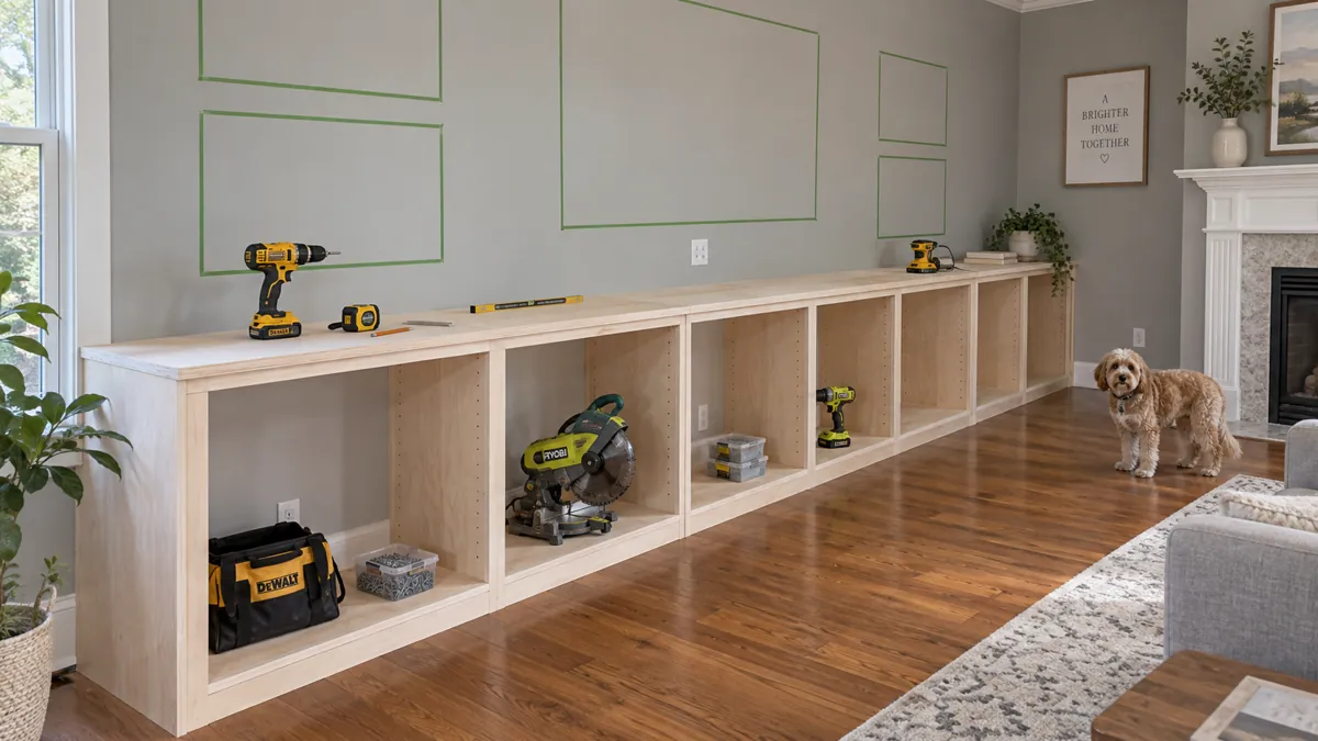 DIY Family Room Built-In Shelves: 5 Practical Design Ideas 6 DIY Family Room Built-In Shelves: 5 Practical Design Ideas